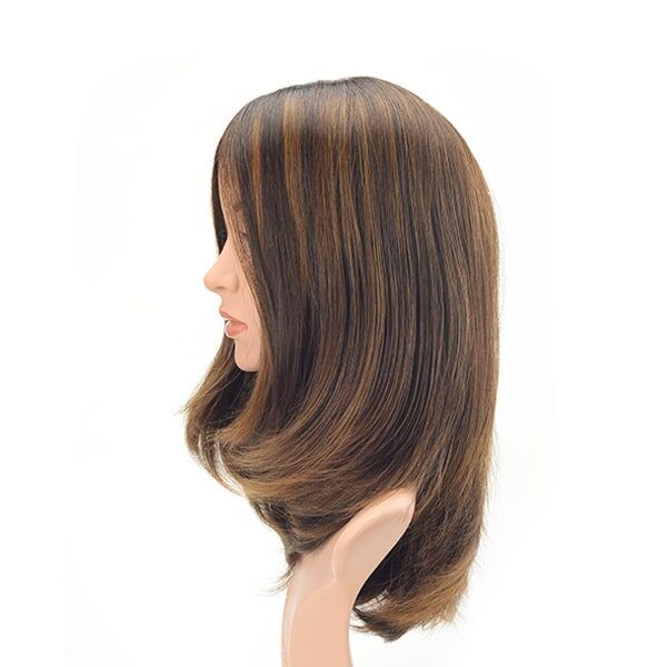 Short layer highlight color high quality European hair Kosher wig (1)