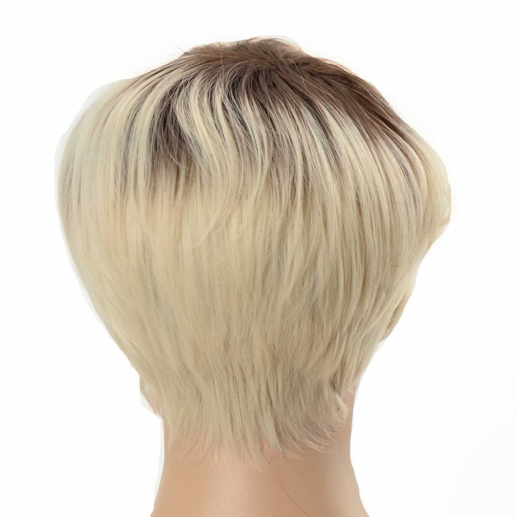 Short Platinum Blonde Pixie Cut Women's Synthetic Wig (3)