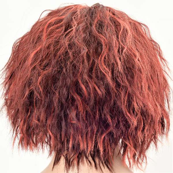 Warm red ladies fashion synthetic wig (91)_3