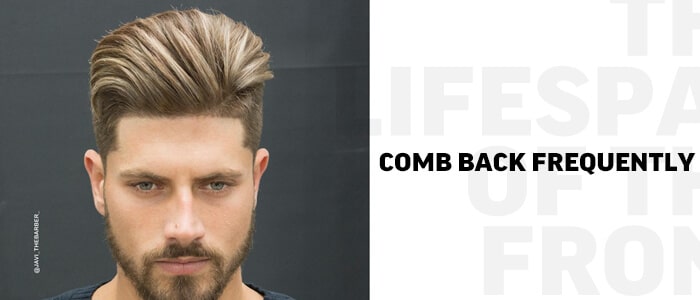  comb back hairstyle