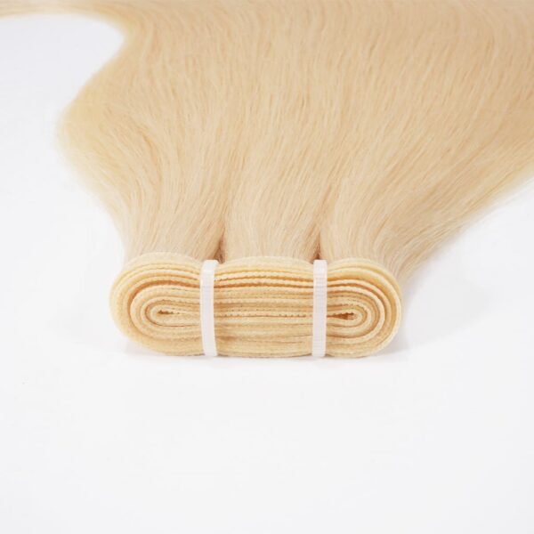 Flat-Weft-Hair-Extensions-in-Remy-Hair-Blonde-613-7