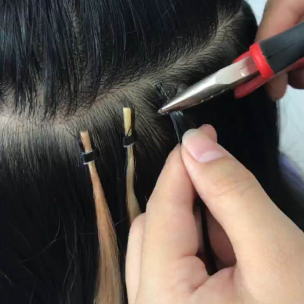 I-tip-hair-extensions-install