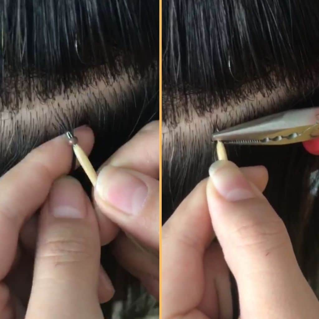 Nano-ring-hair-extension-install