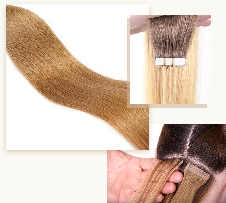 Tape-in-hair-extensions