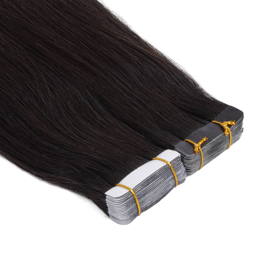 TAPE-IN Hair Extensions in Best Remy Hair Wholesale #1B (3)