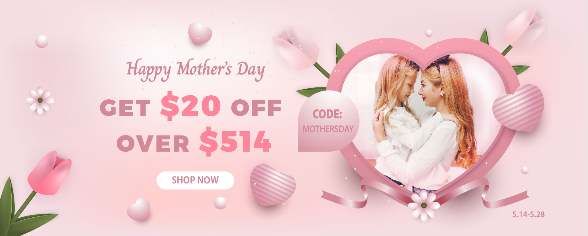 Home Mother's Day banner